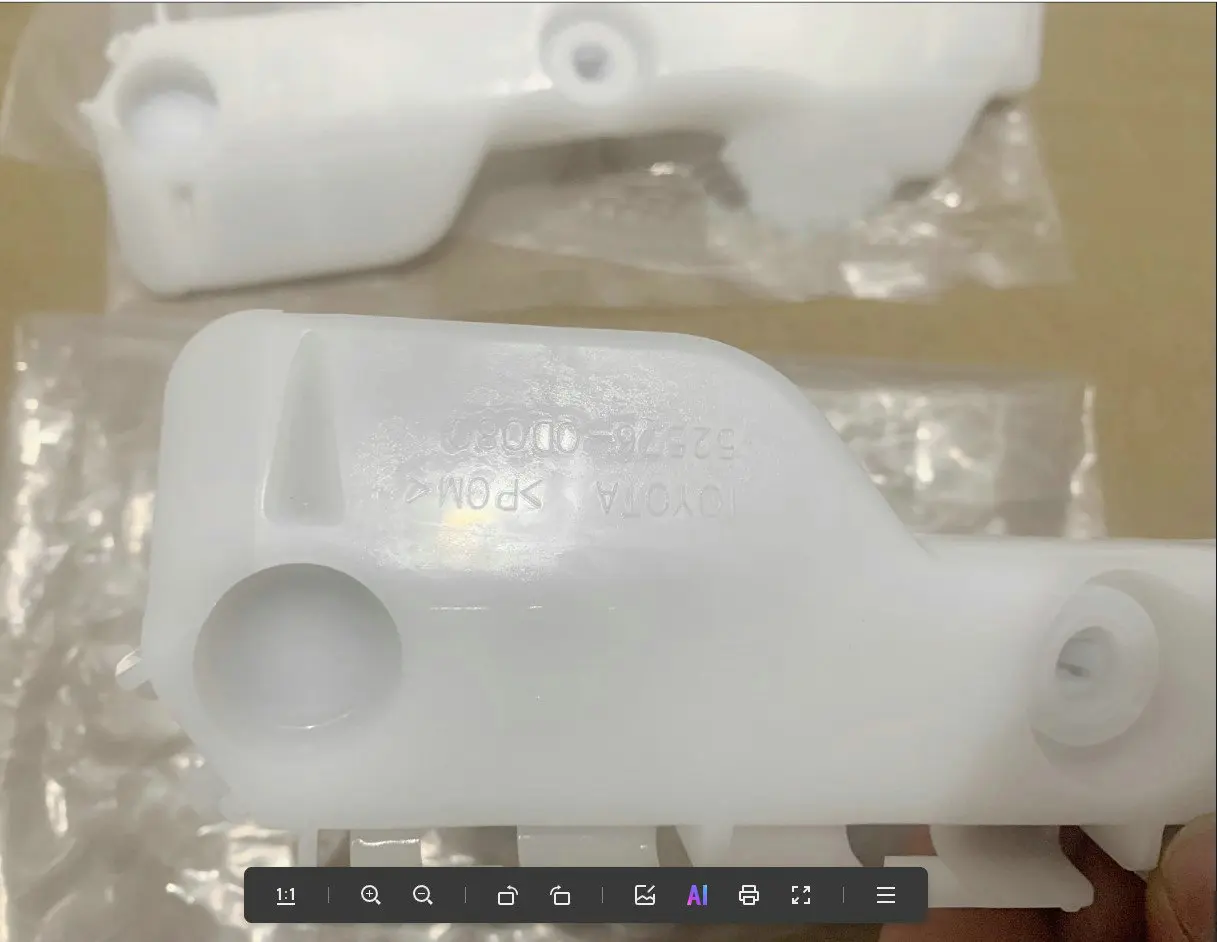 Applicable to Yaris 2008-2013 Front and rear bumper brackets Wing panel fixing bracket