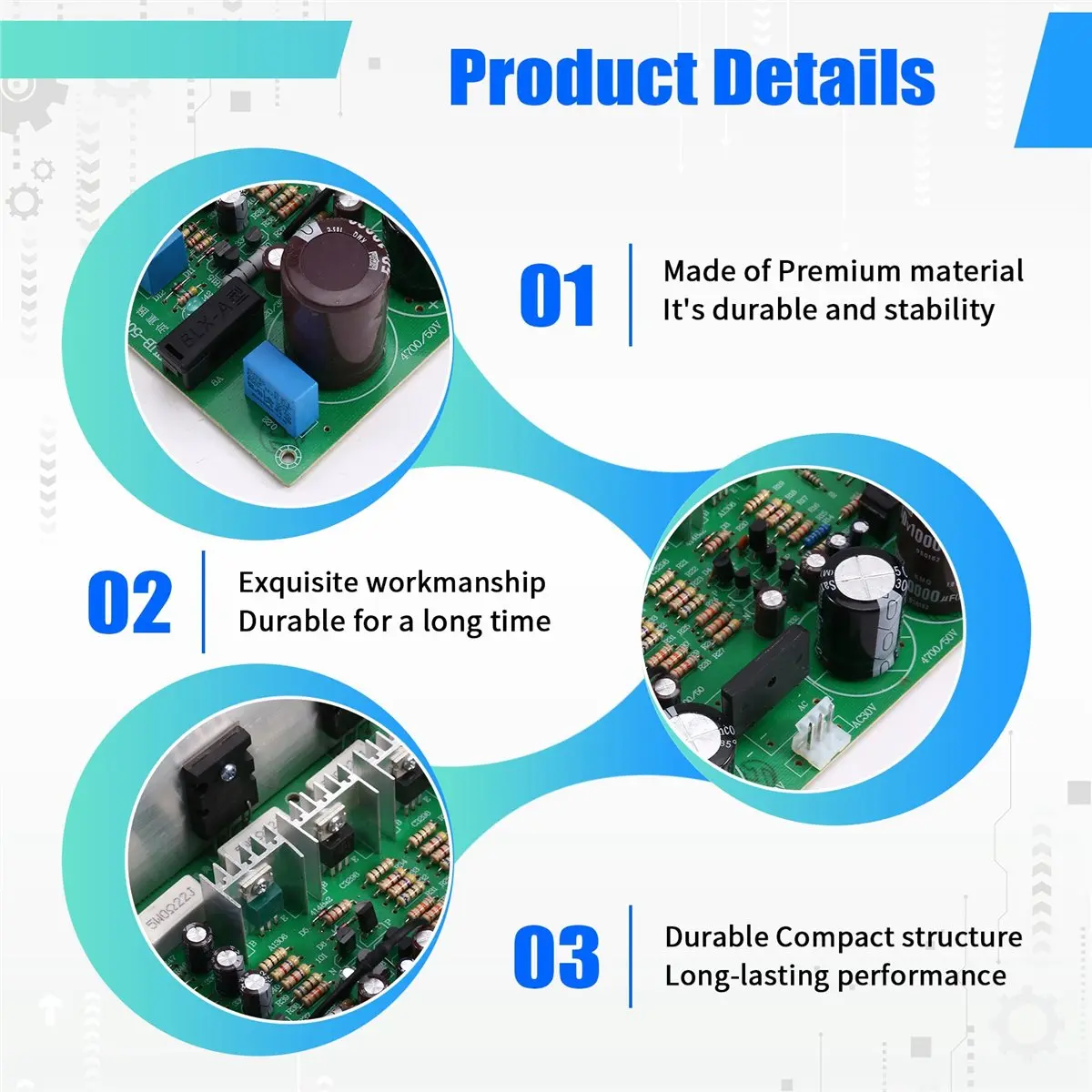 

OKgood 500W A1943/C5200 Thickened Aluminum Mono High Power Subwoofer Amplifier (Capacitorsx4) + Free Wiring