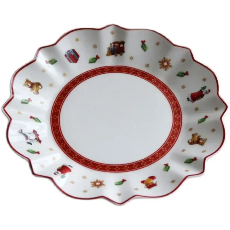 German Pool hard porcelain  toys, joyful multi-angle plates, Christmas cups, saucers and bowls in various styles