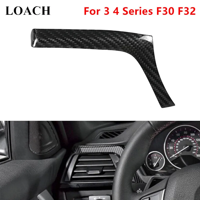 Real Carbon Fiber For BMW 3 4 Series F30 F32 2013-2019 Car Interior Driver Side Air Conditioning Air Outlet Vent Cover Sticker