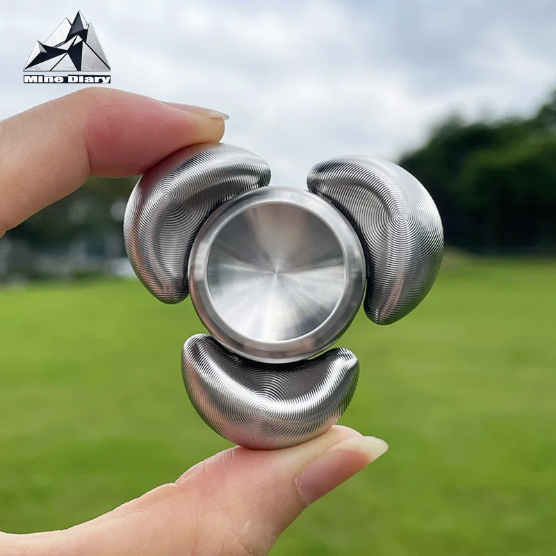 

Three-Bladed Fidget Spinner EDC Stainless Steel Hand Spinner Metal Fingertip Gyroscope Stress Relief Toys Fidget Toys(Limited)
