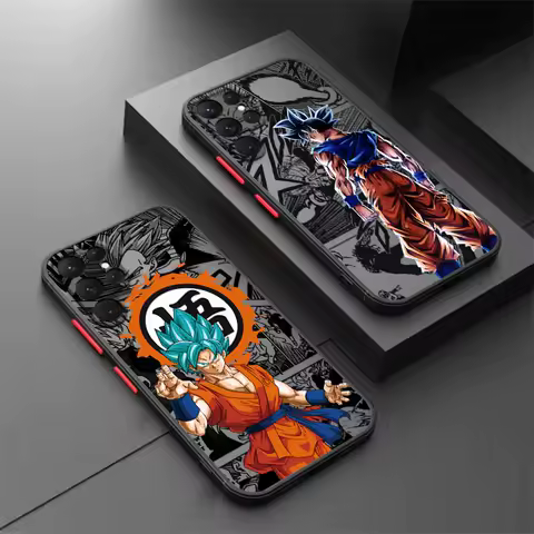Anime Dark D-Dragones B-Balls For Samsung Galaxy S25 S24 S23 S22 S21 S20 S10 S9 Ultra Plus FE 5G Frosted Translucent Phone Case