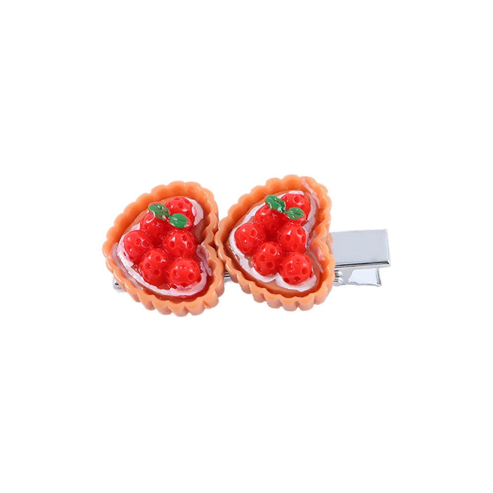 

Geometric Artificial Hot Dog Simulated Food Croissant Pizza Duckbill Side Clips BB Hairpins Korean Barrettes Women Hair Clips