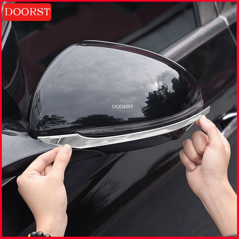 

Для Mercedes Benz C E GLC W206 W214 X254 автомобильное зеркало заднего вида, полоса для предотвращения столкновений, украшение, аксессуары для внешней модификации