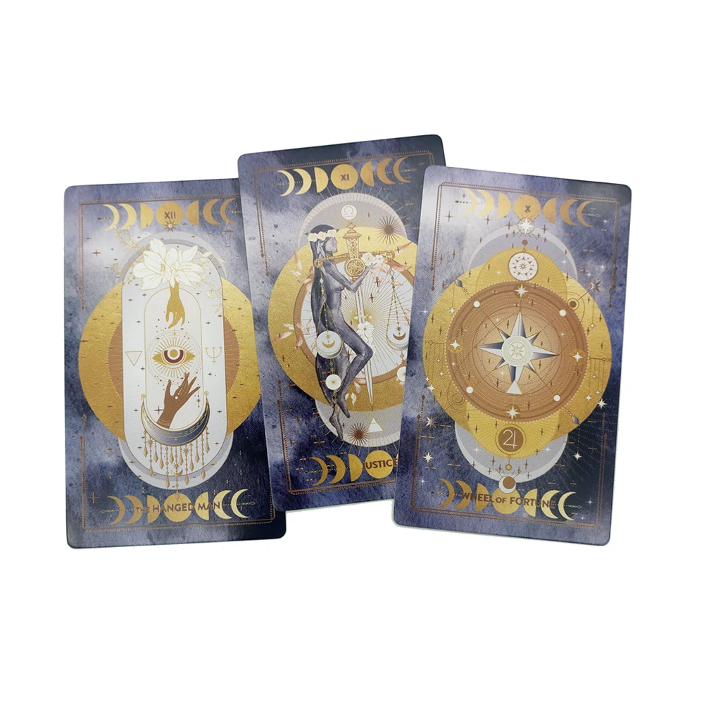 NEW! 12x7cm Lucine Divination Tarot Midnight Deck Telling for Beginners and Experts Sturdy decks