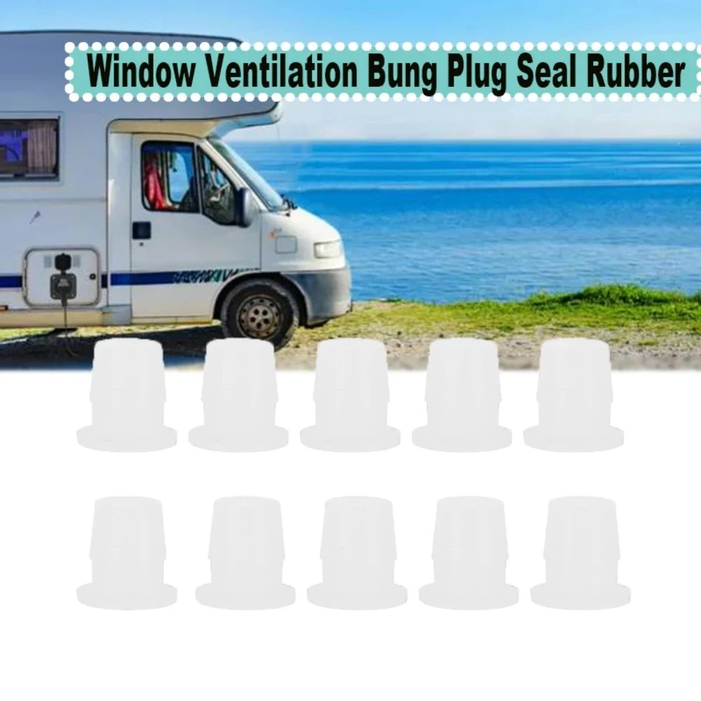 

10pcs/Set Caravan Motorhome Window Ventilation Bung Plug Seal Rubber Polyplastic Improved Design High Quality RV Accessories