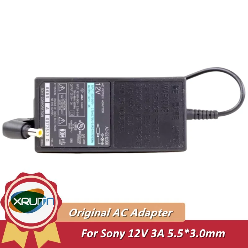 

Genuine 12V 3A AC-ES1230K AC-NB12A AC Power Adapter For SONY DRX-810UL EVI-HD7V EVI D100 MPA-AC1 AC-12V1 AC-LX1B MPA-AC1 Charger