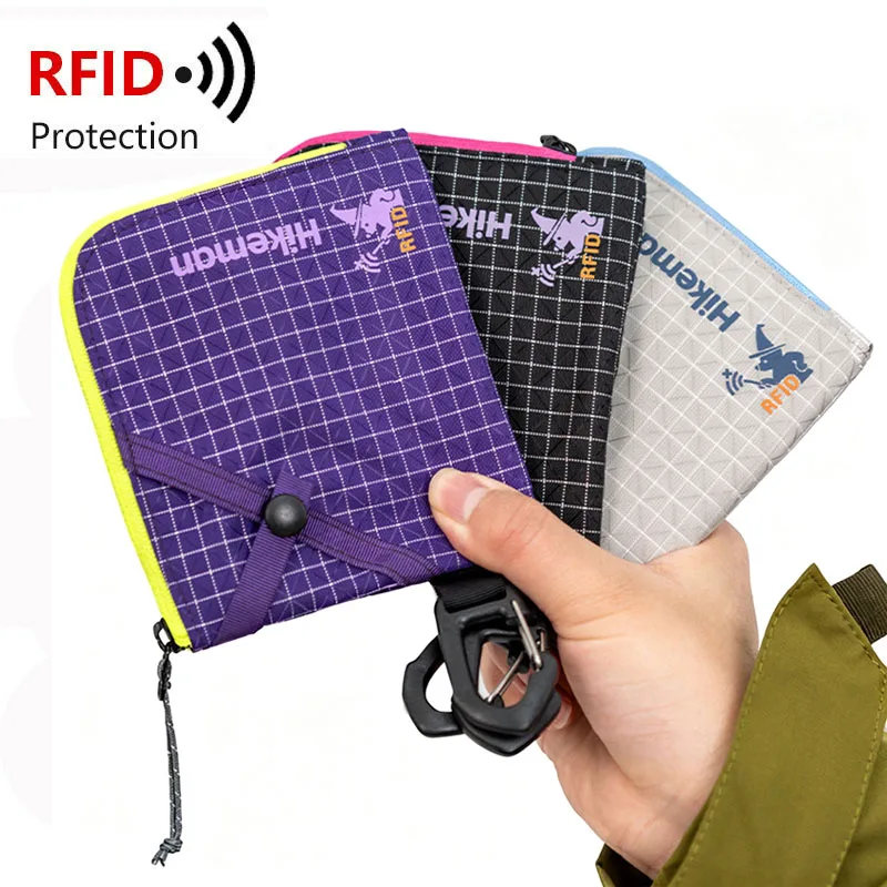 Dyneema Lightweight Coin Purse RFID Card Holder Waterproof EDC Pouch for Outdoor Camping Hiking Tactical Gear Storage Men Women