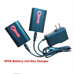 2200mAH 2600mAh 7.4V heated clothes lithium battery  for heated gloves, shoulder straps, US charger DC3.5 dual plug