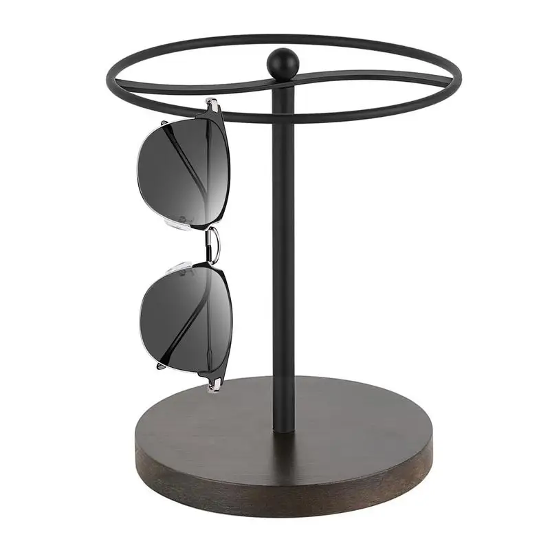 Glasses Display Stand Round Glasses Organizer Dresser Tabletop Organizer Metal Sunglasses Storage Display Rack For Desk Dresser