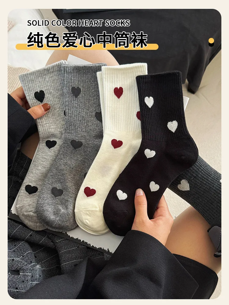 Meias femininas de outono e inverno, meias angorá com laço cinza, meias quentes femininas