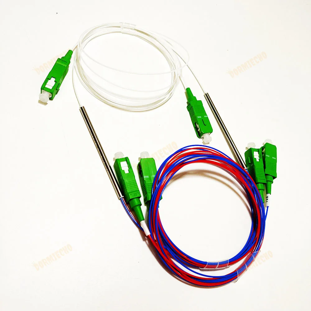 Imagem -04 - Fbt Fibra Óptica Divisor com Conector sc Apc 09 mm Relação de Divisor Opcional Acoplador Desequilibrado Ftth 10 Pcs Lot Alta Qualidade 1x2