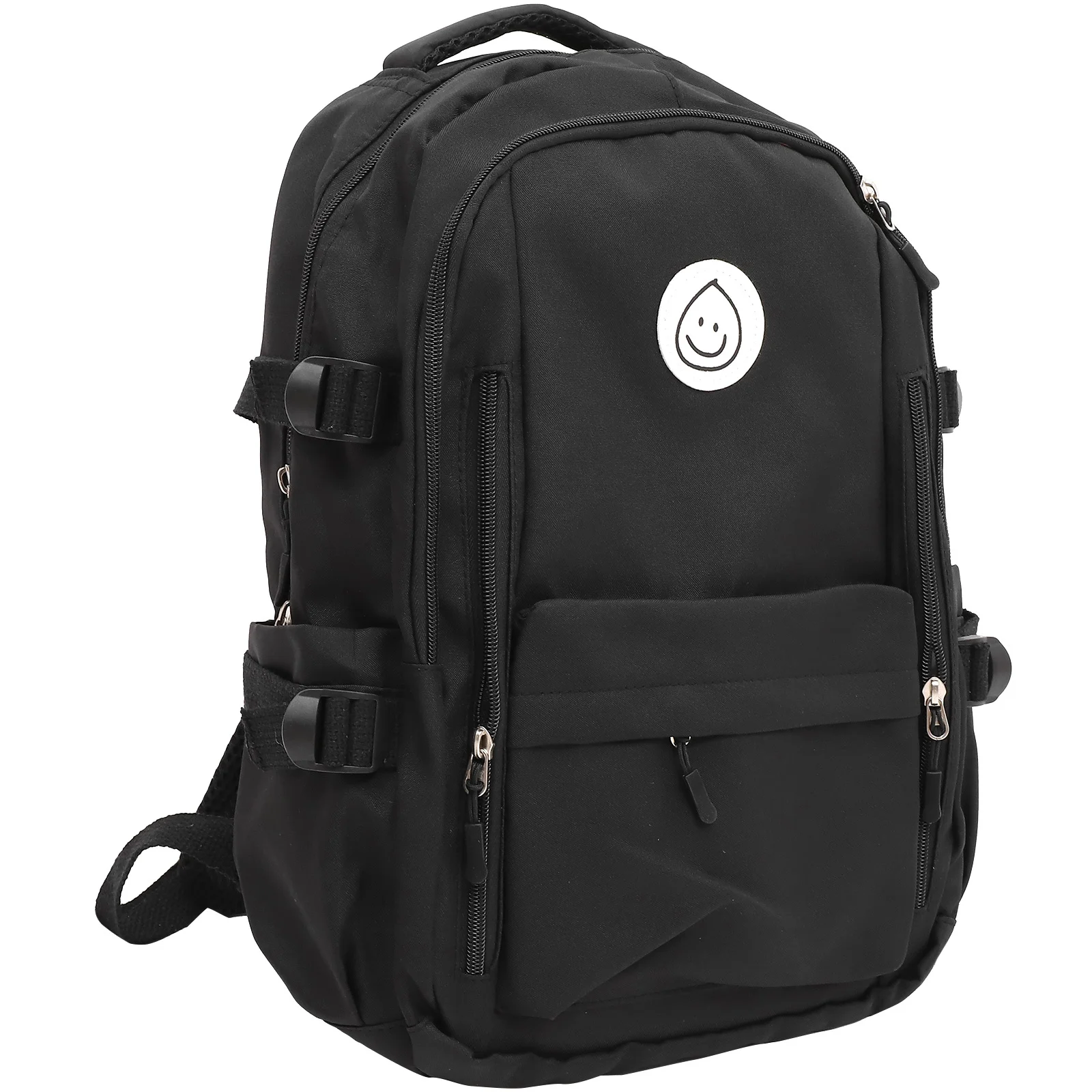 1Pcs Student Backpack Large Capacity Nylon Schoolbag Double Side Pockets Outdoor Bag Organizer for Books Keys Stationery