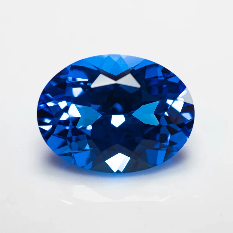 

Lab Grown Cobalt Spinel Blue Demon Color Oval Shape Charms Gemstones For Diy Jewel Making Material Selectable AGL Certificate