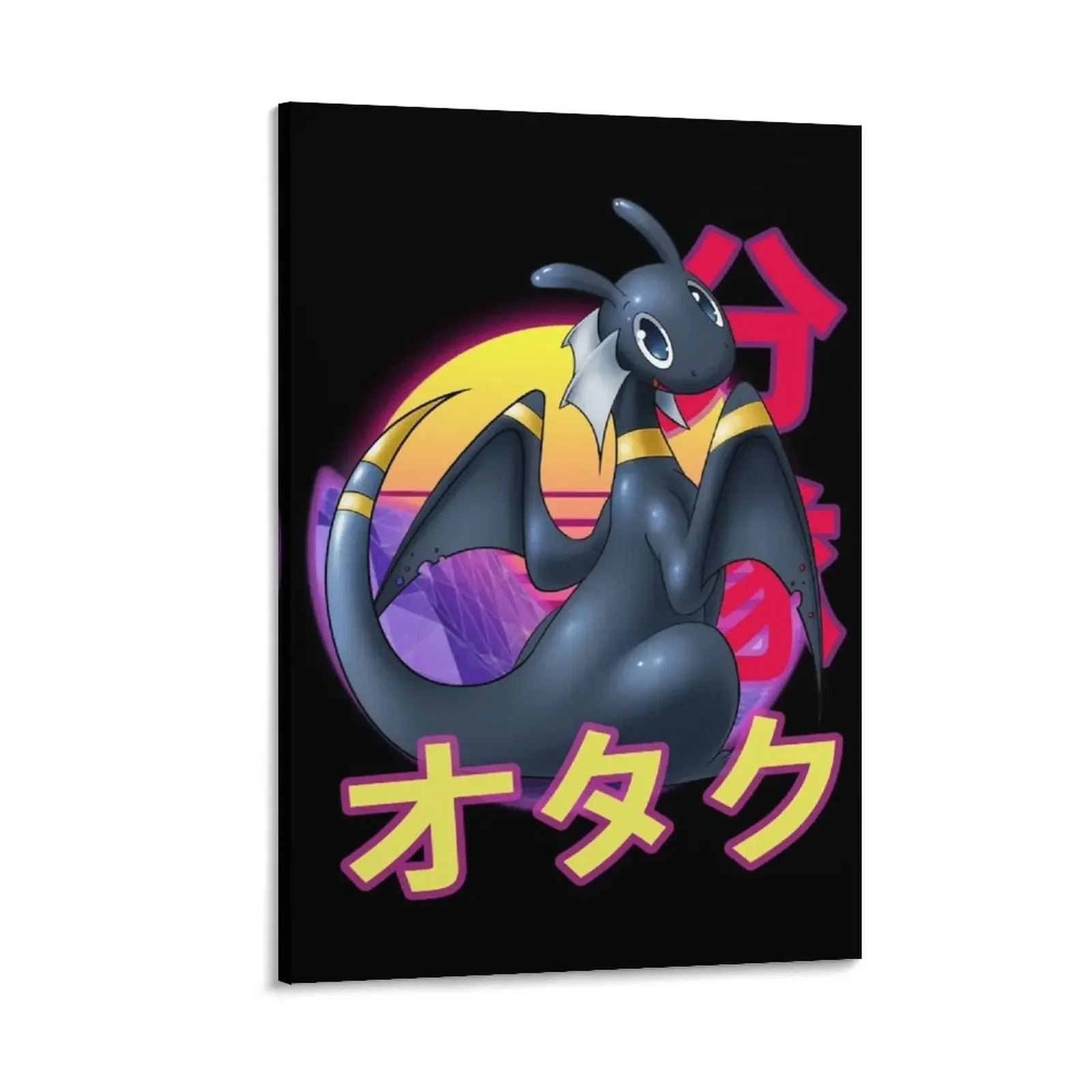 

Masotan Dragon Pilot Hisone and Masotan Retro Sunset Anime Design Canvas Painting wall decoration room decor Picture on the wall