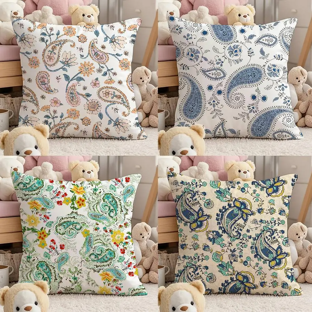 

S-Sperry Texture Pillow Case Comfort Sofa Bed Silky Elegant Invisible Zipper Custom Decorative Cushion Cover