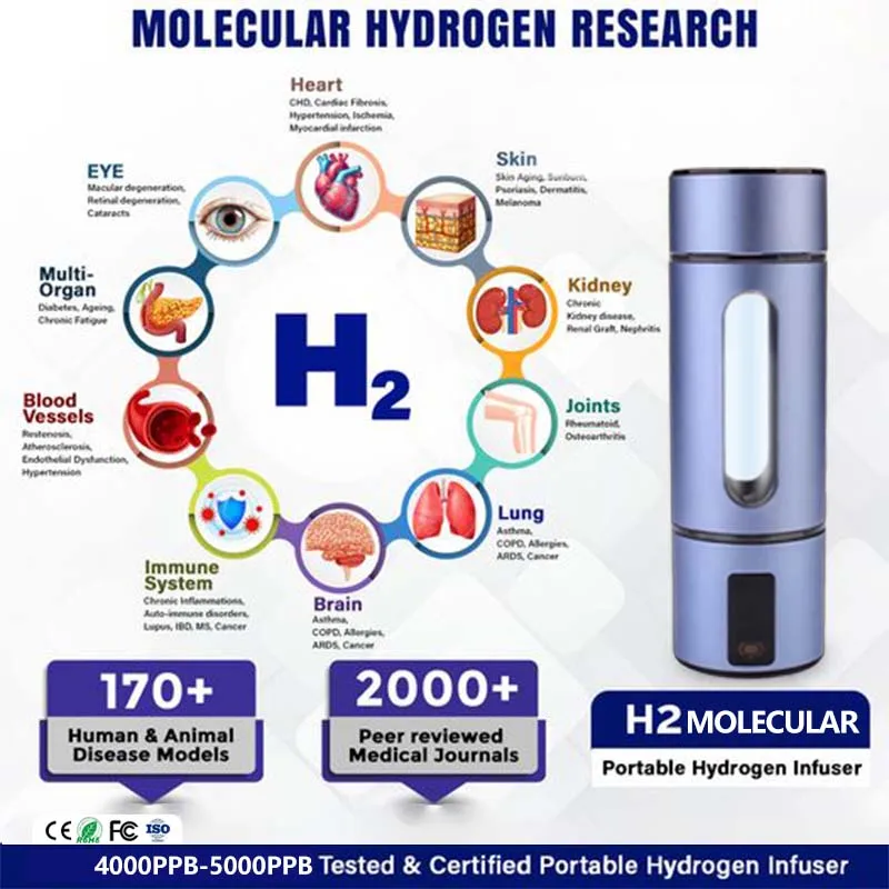 Pidan-家庭およびオフィス用の水素が豊富なダブルチャンバージェネレーター,電気分解ウォーターボトル