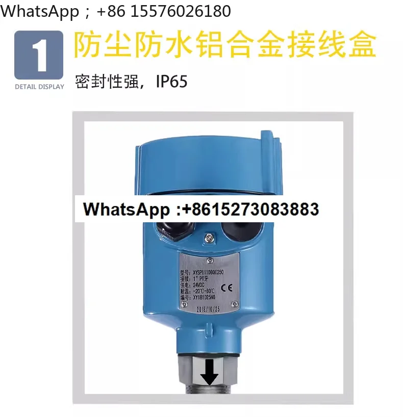 Radio frequency admittance static capacitance type liquid level switch