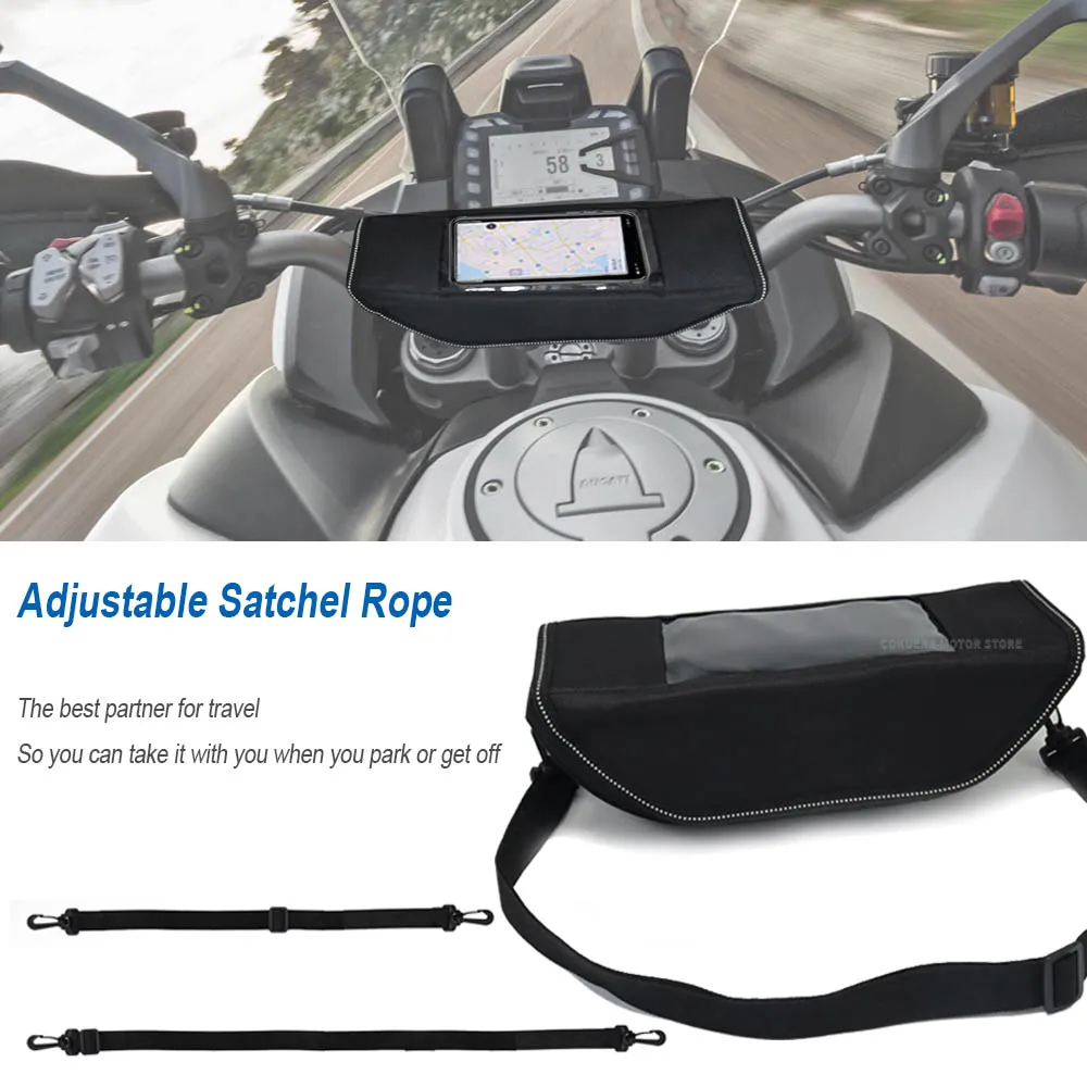 For Tiger 800 Tiger 1200 Tiger Sport Motorcycle Waterproof And Dustproof Handlebar Storage Bag