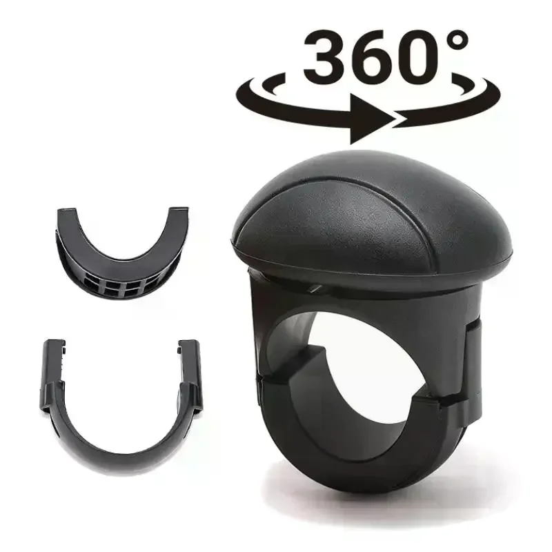 

Easy-Grip Silicone Steering Wheel Knob 360° Smooth Rotation One-Hand Operation With Built-in Metal Bearing & Non-Slip Grip