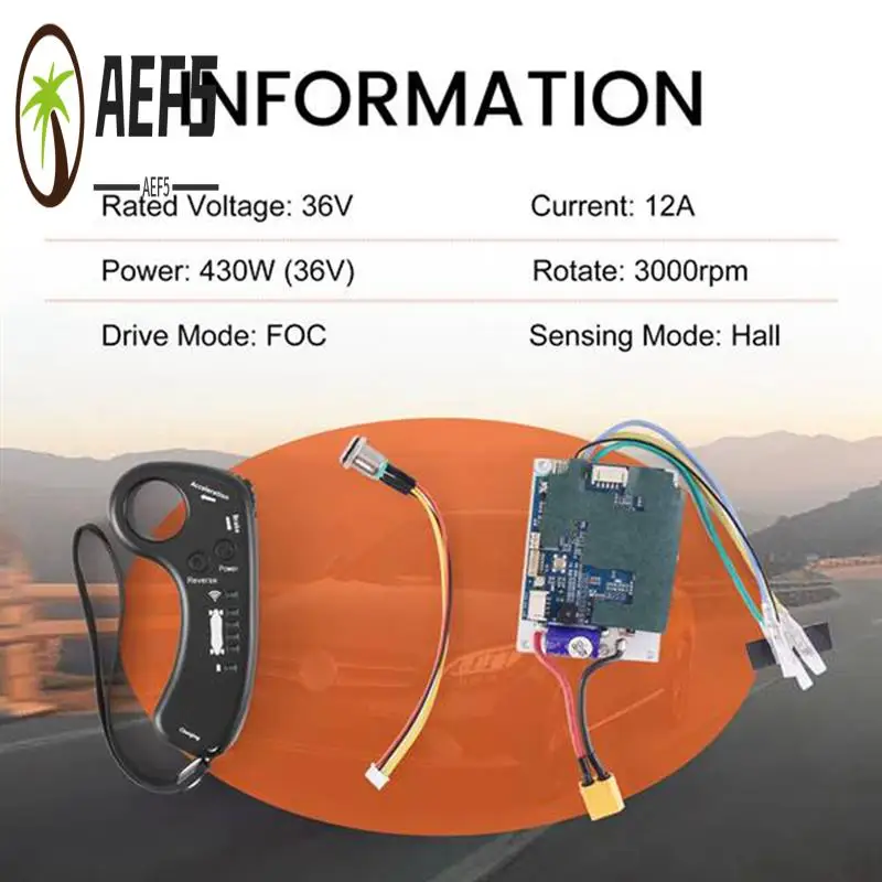 aef5-for-electric-skateboard-single-drive-belt-motor-controller-set-longboard-esc-scooter-mainboard-with-remote-control-replacem