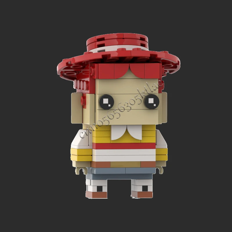 143 PCS Beroemd speelgoed Animatiefiguren Serie Brickheaded Modellen Sets DIY Creatieve Bricks Assembly Kids Gift Collection Display