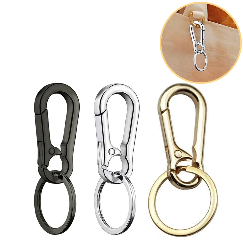 10/12/50PCS Metal Color Swivel Enamel Clasps Set DIY Jewelry Keychain Craft Making Accessories Hanging Charms