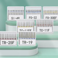 Dental Diamond Burs 10 pieces/set FG diameter drill bit 1.6mm high-speed handle TC/TF/TR/BC/DI/EX/FO/SF/SI/SO series drill bits