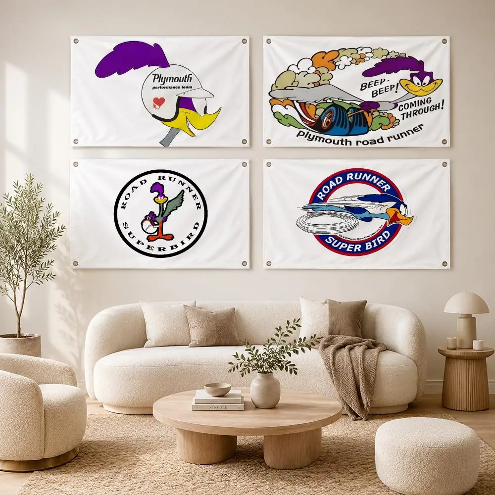 Vehicle Plymouth Roadrunner Flags flag For Decoration Outdoor Picnic Hanging Home Camping Party Banner