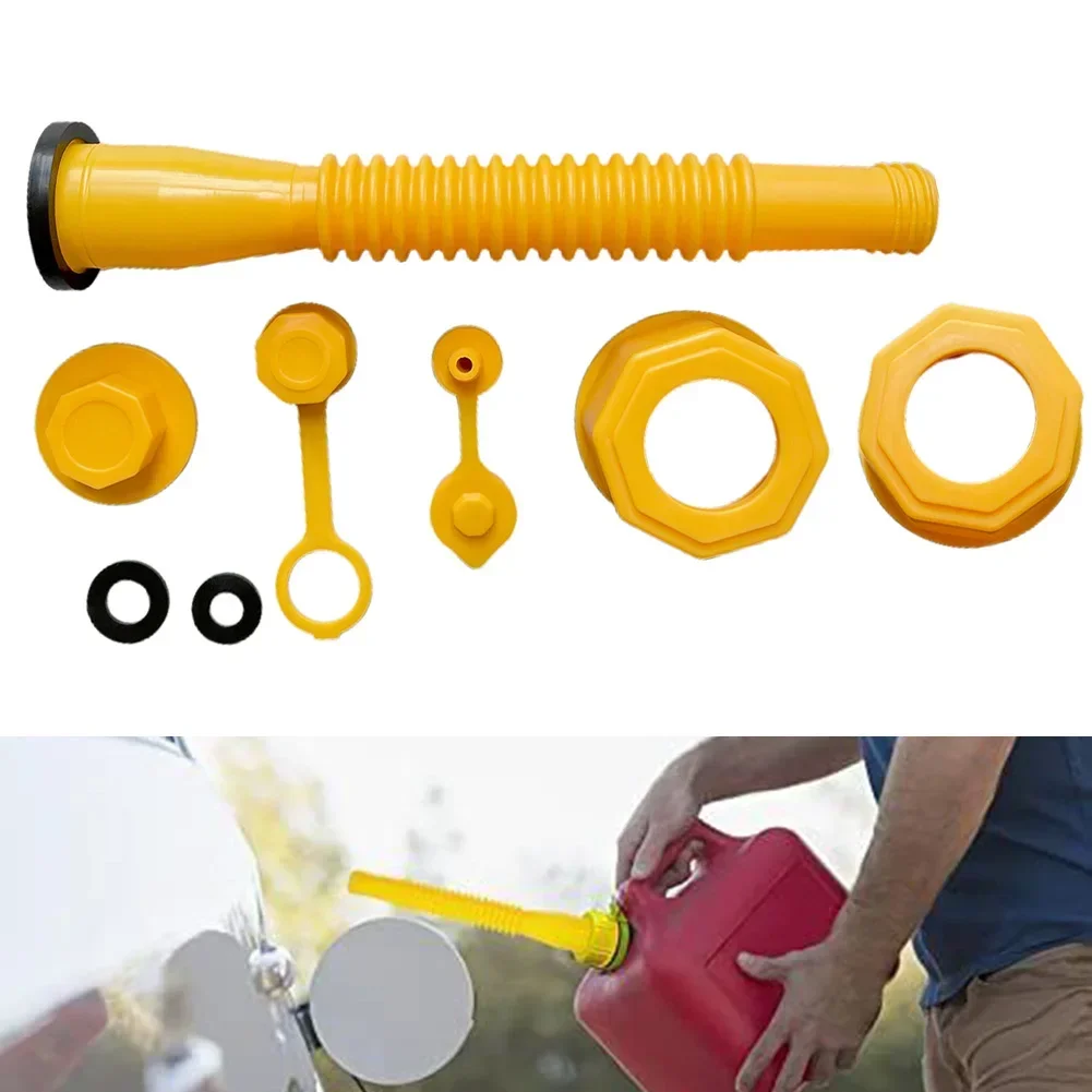 

1 Set Car Motorcycle Gas Can Spout Nozzle Vent Kit Gas Tank Nozzle For Blitz Midwest Scepter Gas Can 31/64" Hole Car Refueling N