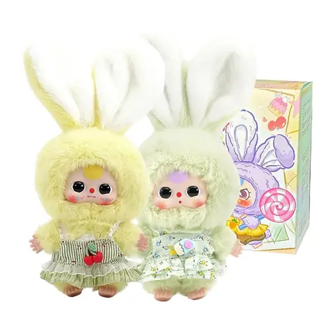 Baby Three  Mini Rabbit Macaron Cute Rabbit Blind Box Cute Desk Decor for Girls, Unique Gift for Kids and Collectors