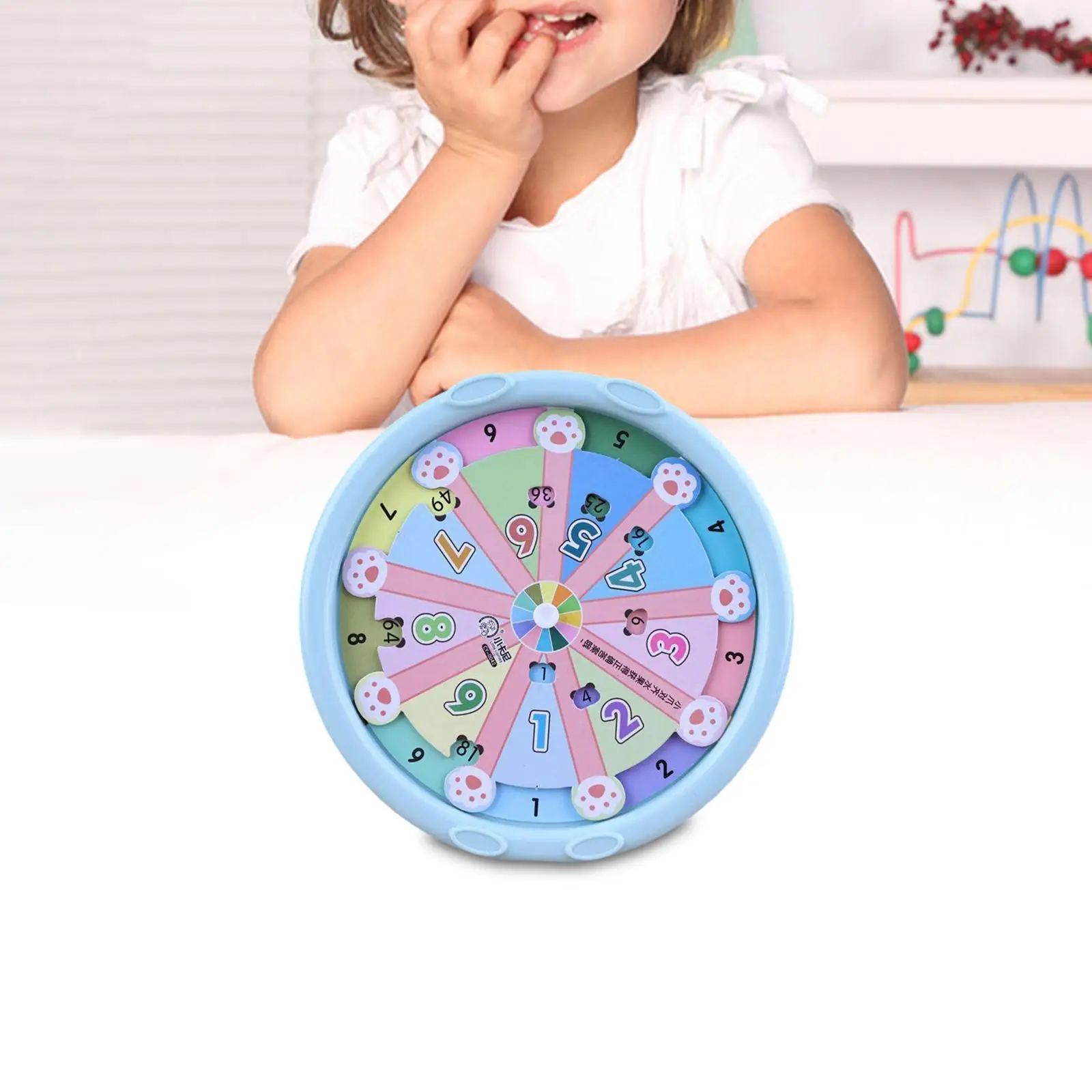 1-9 곱셈 턴테이블 장난감 소년용 쉬운 읽기 여행용 회전 휠 장난감