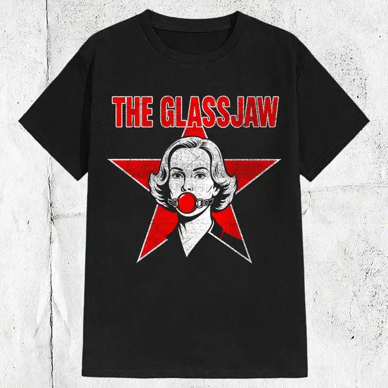 90s 2000s Glassjaw Post Hardcore Punk Alternative Rock Band Music T-shirt ,Graphic Short Sleeve Crew Neck Cotton T-Shirt