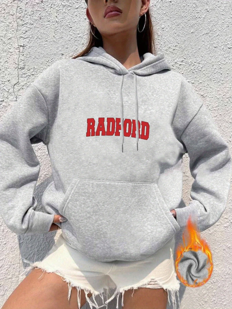 

2025 Autumn and Winter Hoodie Oversized Loose Fit Hooded Sweatshirt High-end Luxury Is for Both Men and Women Top Y2k