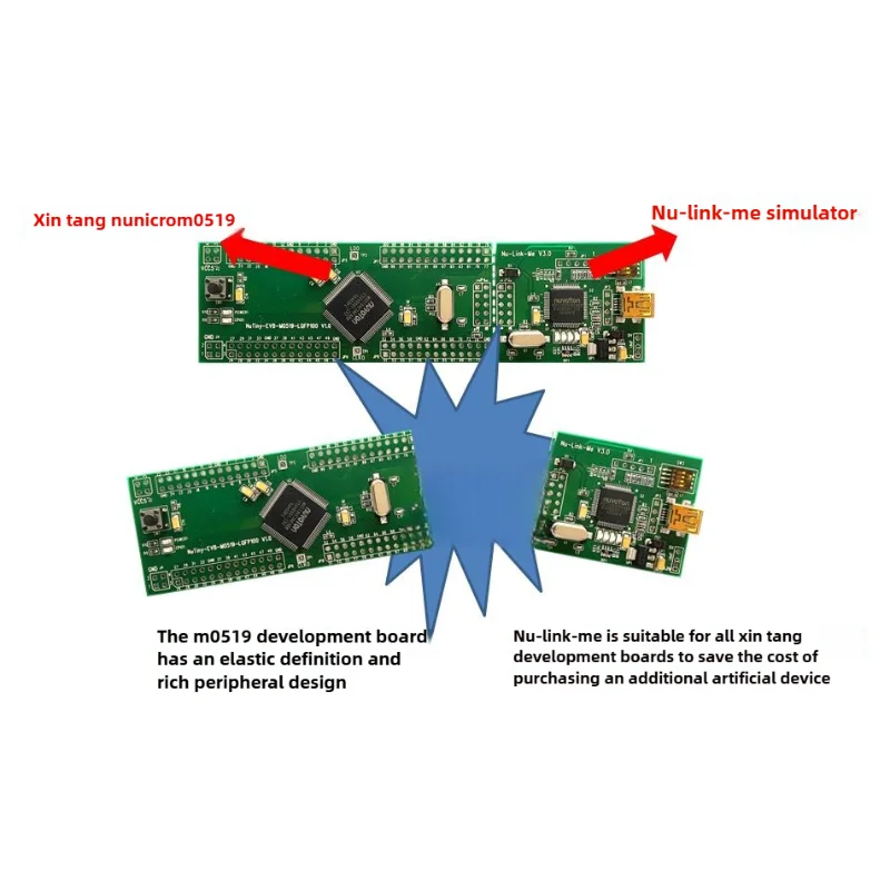 NuTiny-SDK-M0519 Development Board for ARM Cortex-M Microcontroller DIY Electronics & Embedded Debugging