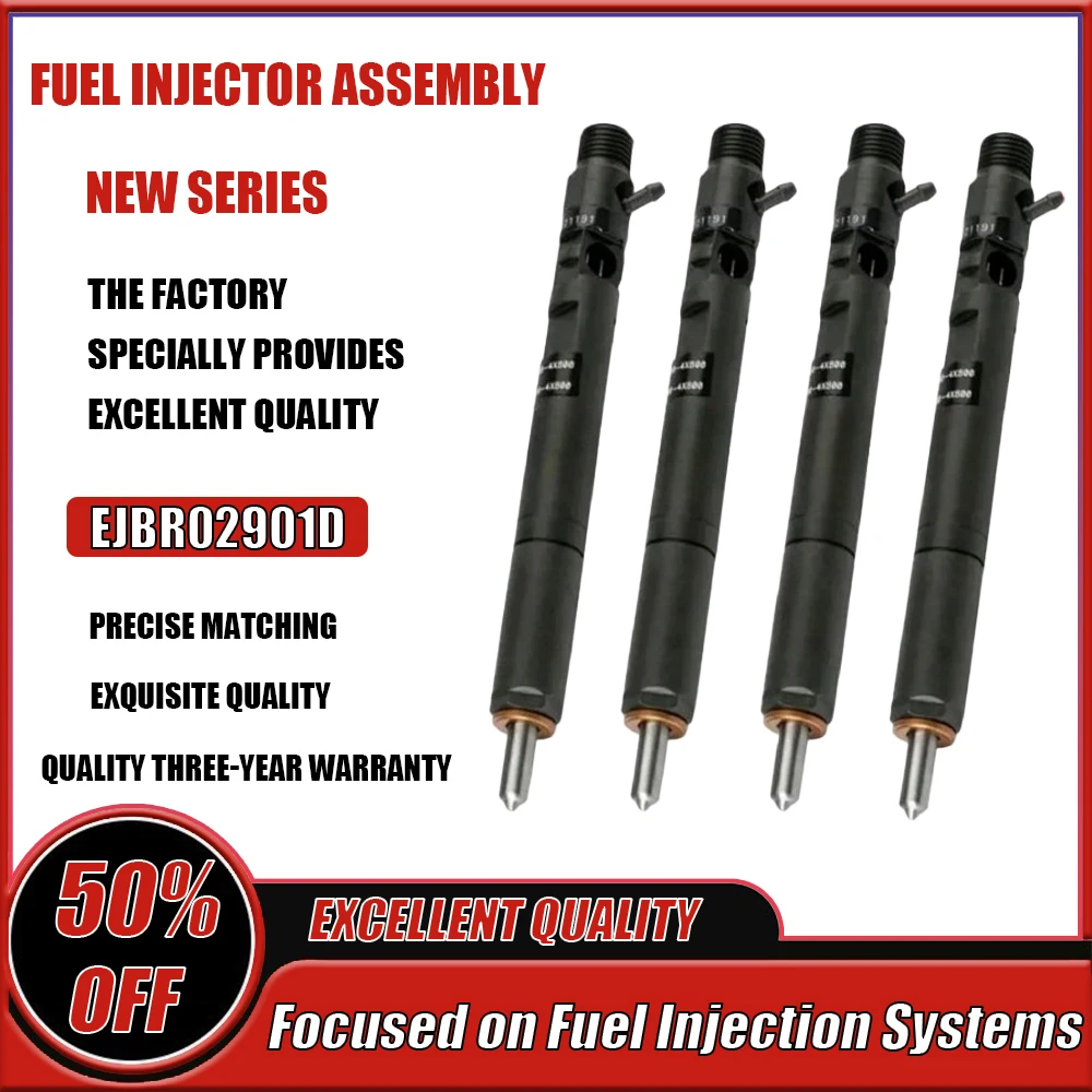 

EJBR02901D Diesel Fuel Injector for Hyundai Terracan KIA Carnival Sedona 2.9 33800-4X800 Car Fuel Supply System Accessories
