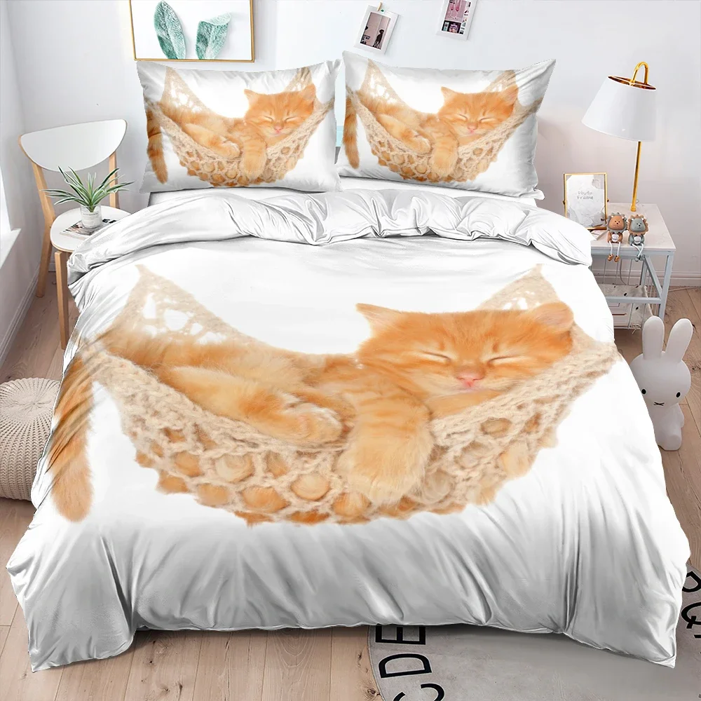 3D Gray Custom Bedclothes Duvet Cover Comforter Covers Pet Dog Pillow Cottoms Twin King Queen Double Single Size Home Textile