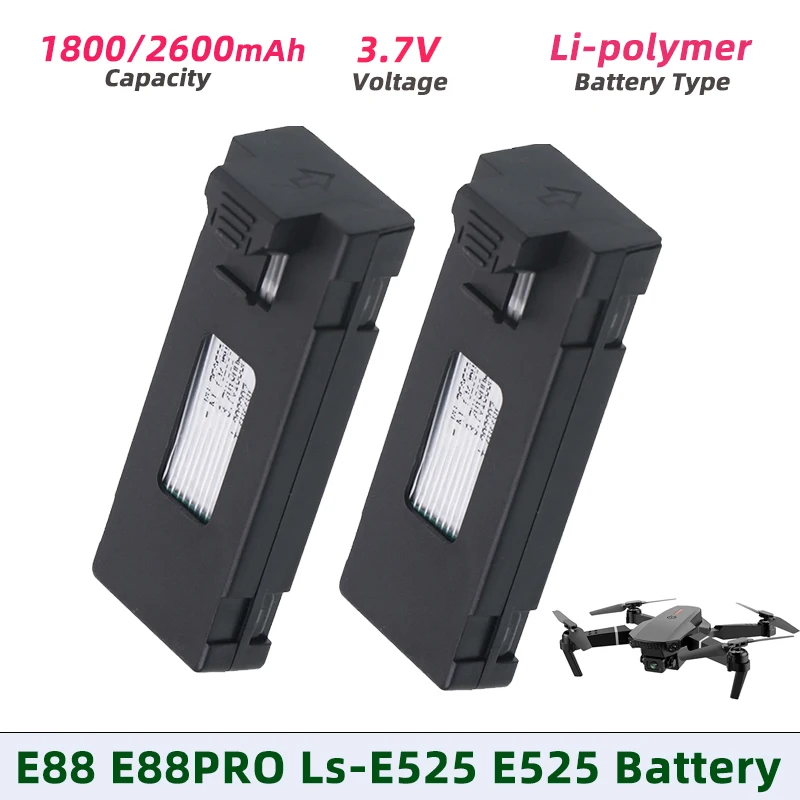 

3.7V E88 Battery E88 E88PRO Ls-E525 E525 PRO Mini Uav Drone Battery E88MAX E99 E99PRO P1 P5PRO K3 S1 P8 RC Quadcopter Battery