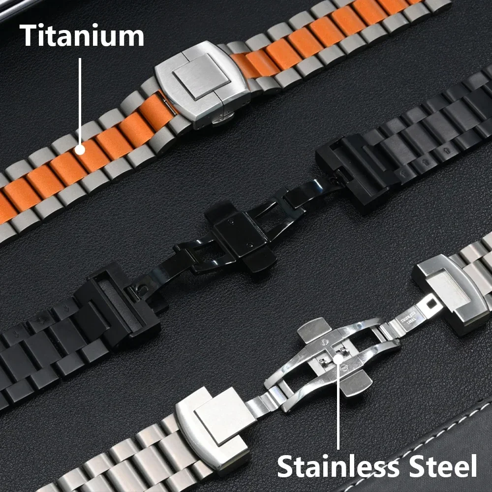 Titanium Metal Strap for Samsung Galaxy Watch Ultra 47mm 316L stainless steel Buckle Band for Galaxy Watch ULTRA No Gap Bracelet image 5
