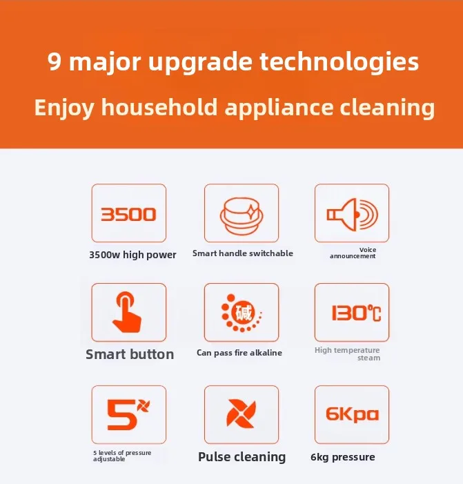 110 V/220 V 3500 W/1700 W Pulitore A Vapore Ad Alta Temperatura E Ad Alta Pressione Aria Condizionata Cucina Lampblack macchina Commerciale