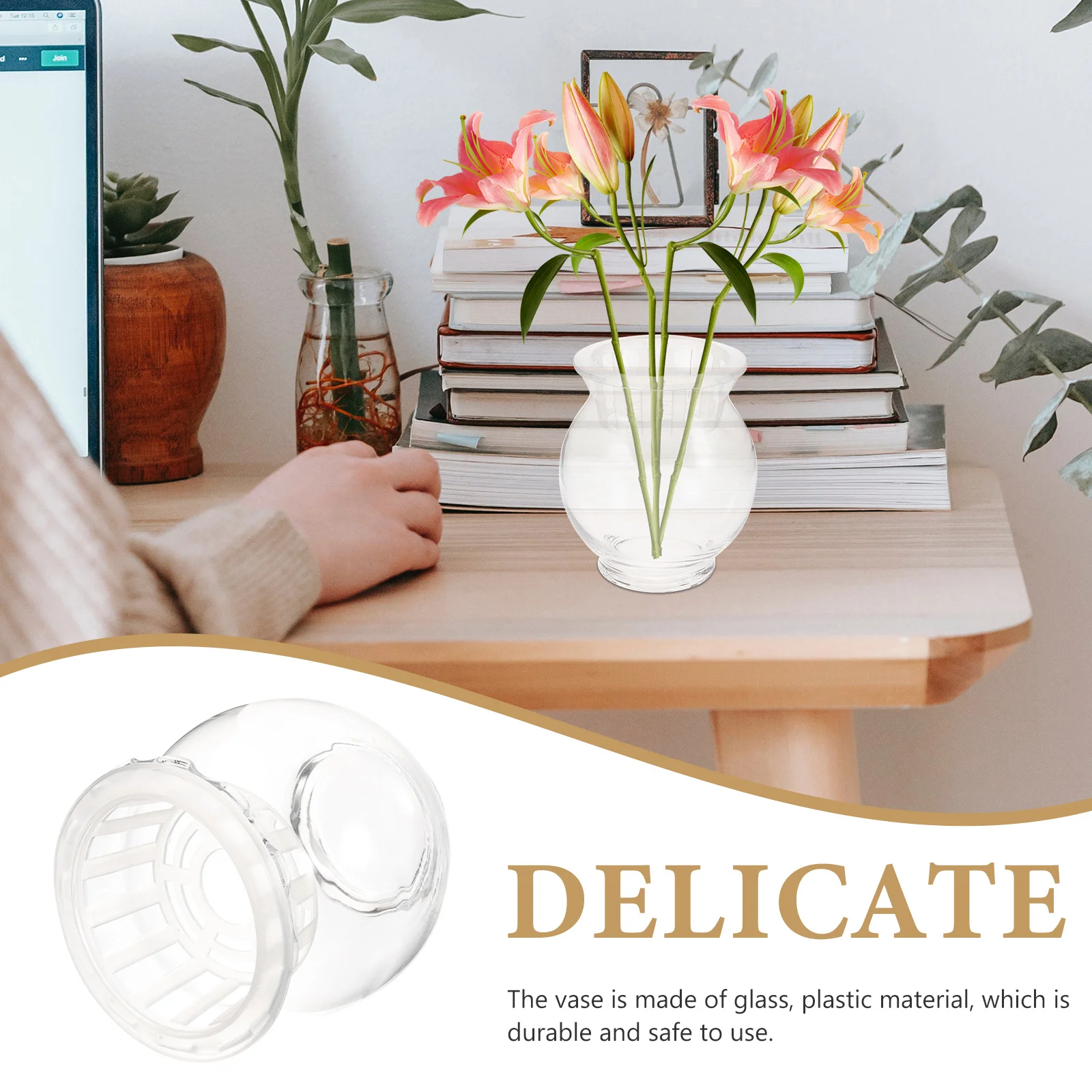 

Vase for Home Decor Beautiful Flower Arranging Container Hydroponic Plant Holder for Office Restaurant Table