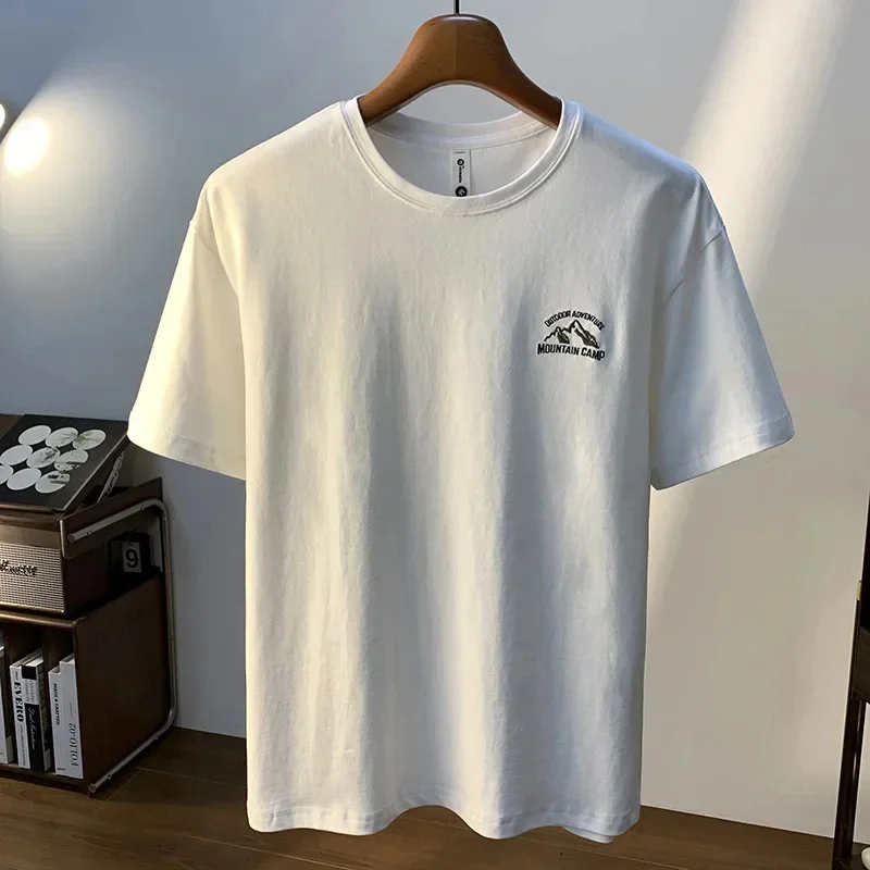 

2026 new short sleeved T-shirt men's spring and summer loose casual American fashion brand printed half shirt