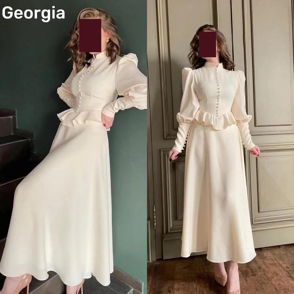 

فساتين للمناسبات الخاصة Customized Scoop Neckline A-Line Dresses For Prom Floor-Length Zipper Up Luxury Evening Dresses Long