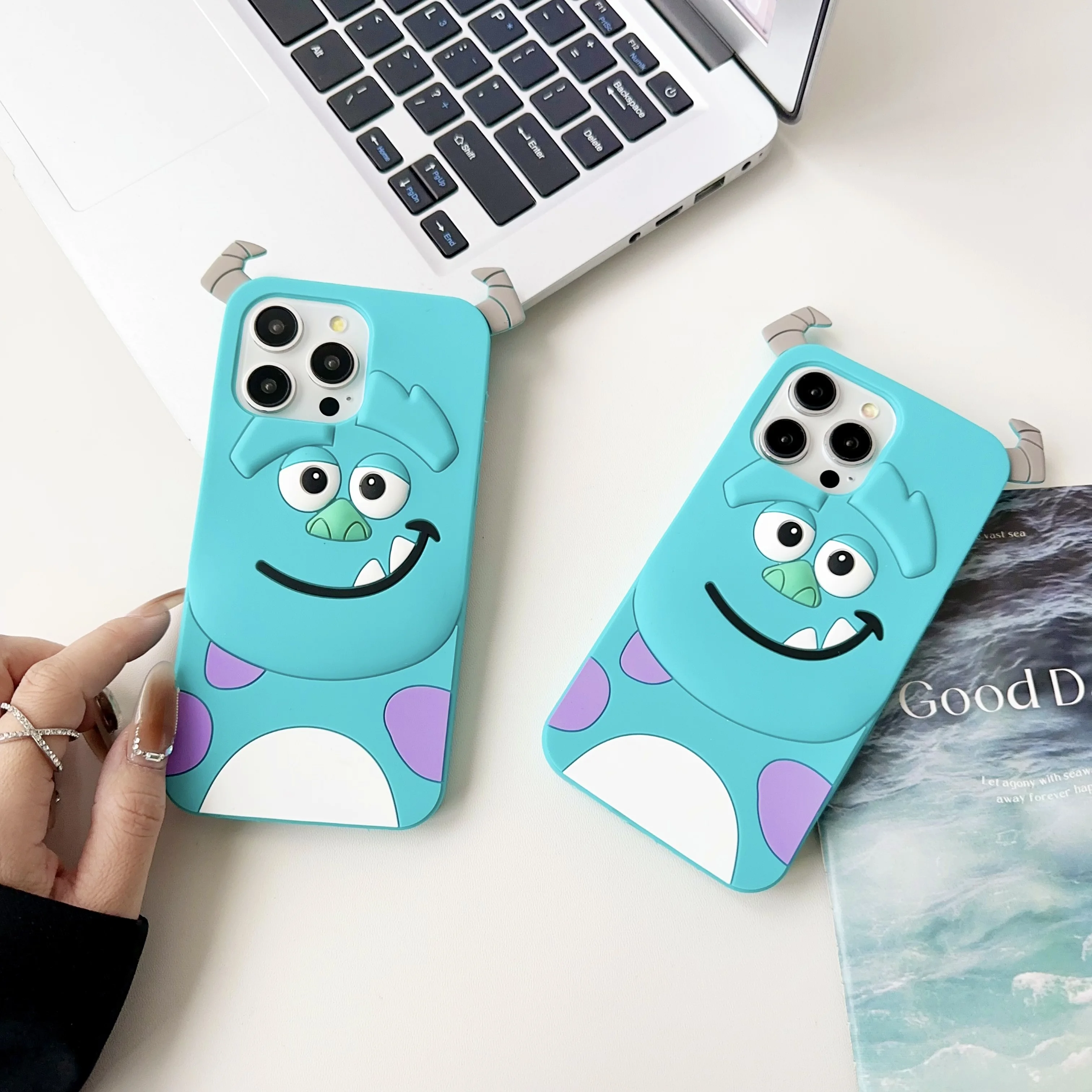 Sulley Silicone Soft Case For Samsung Galaxy A52 A51 A54 A24 A34 A55 A30s A53 A32 A50s A15 A25 A12 A35 A04s S21 FE S23 S24 Ultra