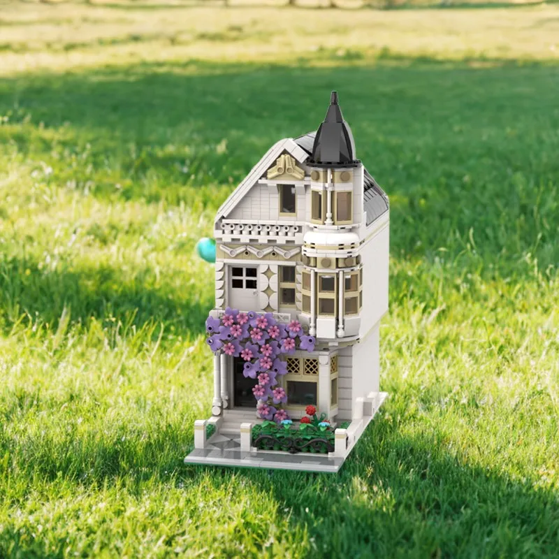 1945pcs MOC Vintage architectuur Victoriaanse herenhuis klassieke stedelijke residentie DIY model bouwstenen verjaardag speelgoed cadeau