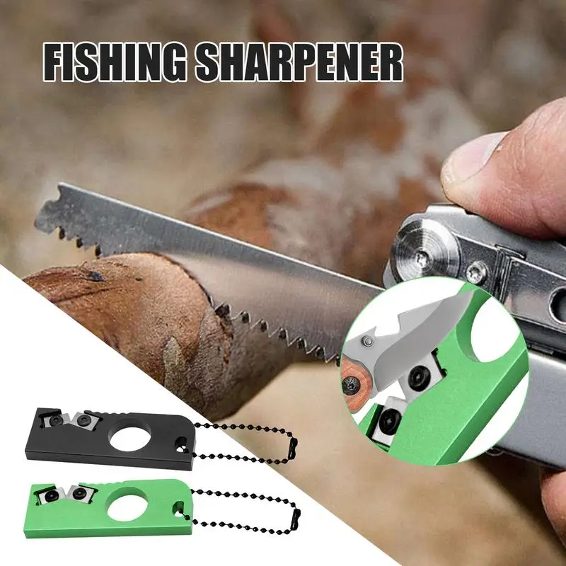 Cutter Sharpener Cutter Sharpening Tool for Restoration Outdoor Portable Tungsten Steel Sharpener for Outdoor Kitchen Camping