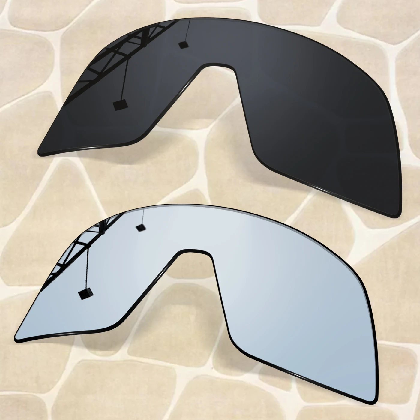 2/4 Piecees Replacement Lenses for Oakley Sutro Asian Fit OO9406A Sunglass Frame Anti Scratch & 100% Polarized