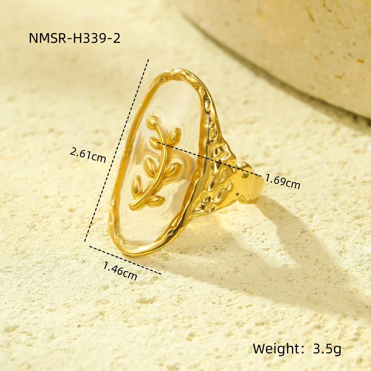 NIMAI Bohemian Ocean Style Starfish Shell Open Ring Women Stainless Steel Geometric  Adjustable Ring