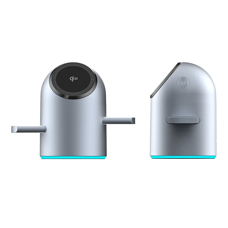 Qi2 15W 3 in 1 Wireless Charging Station with Auto Rotation, Magnetic Fast Charger for IPhone16/15/14/13 Pro Max IWatch AirPods