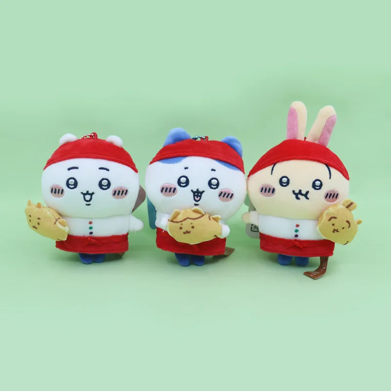 

jiyi Taiyaki Plush Keychain Cute Fish Cake Doll Hachiware Usagi Kawaii Bag Charm Soft Toy Girls Gift New Anime Collectible